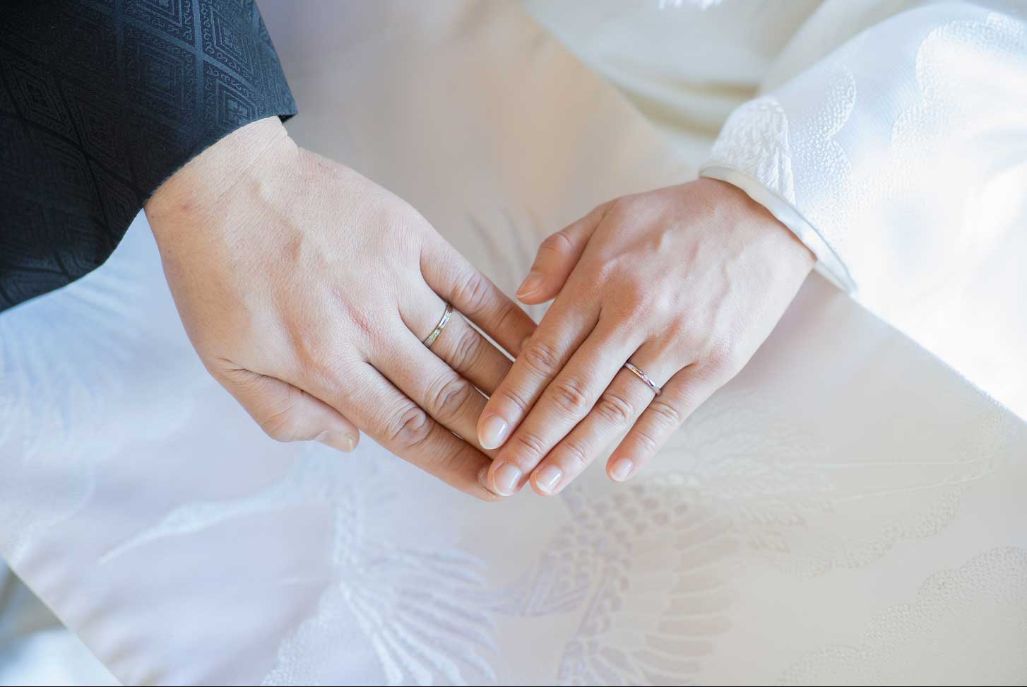 結婚記念の指輪のお写真