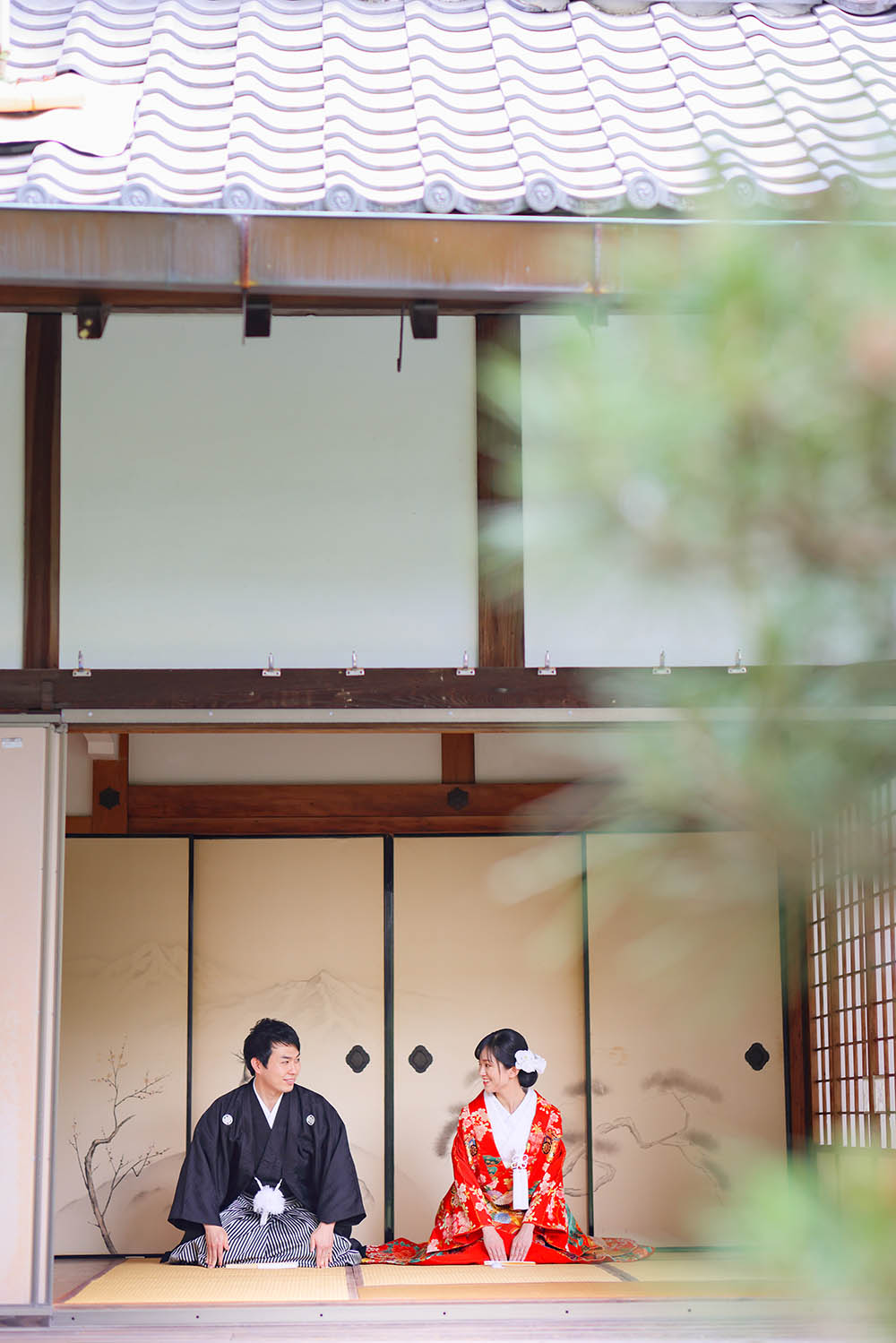 京都戒光寺で落ち着いた前撮りお写真