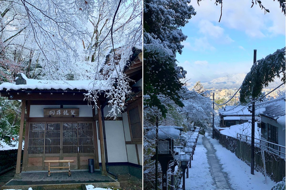 雪の長楽寺スタジオ