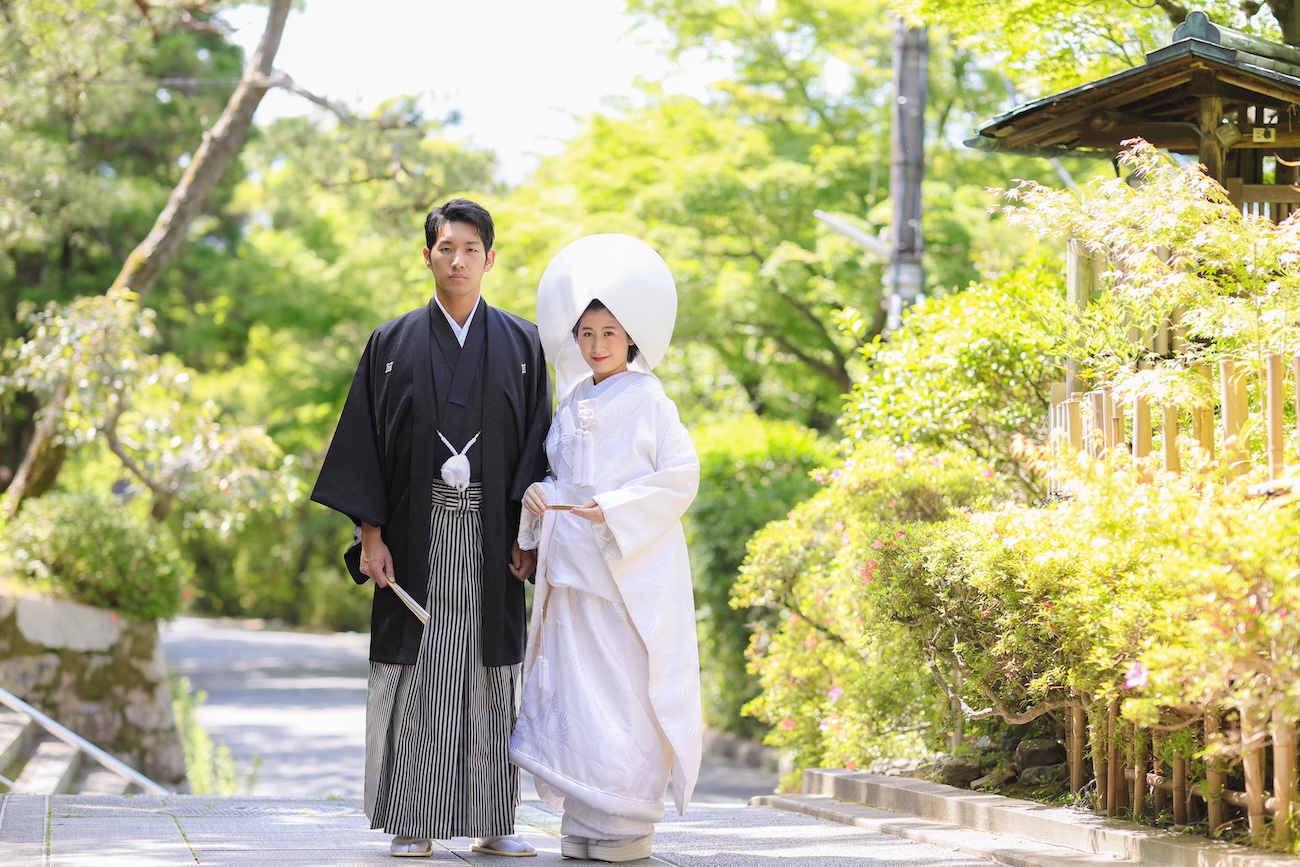 新日本髪でも美しく映える、綿帽子姿の和装前撮り