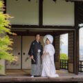 お庭にて(季節:春) 京都の戒光寺での和装前撮りプラン画像
