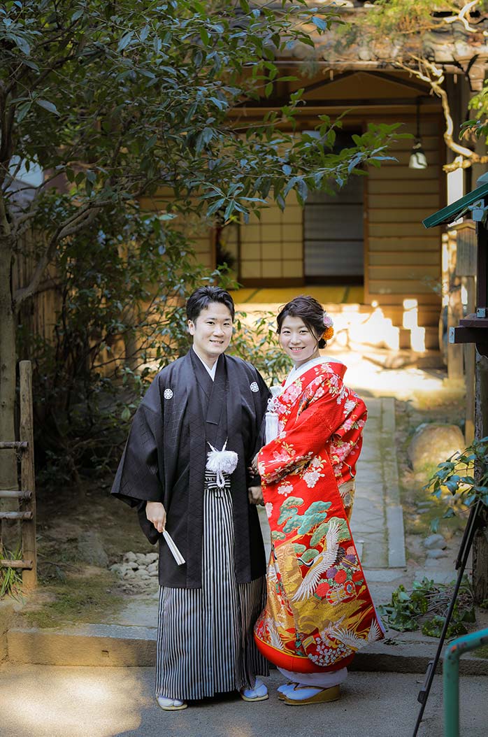 京都の長楽寺での和装前撮りお写真