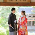 和室にて(季節:夏) 京都戒光寺で見つめ合う後撮りのご夫婦様