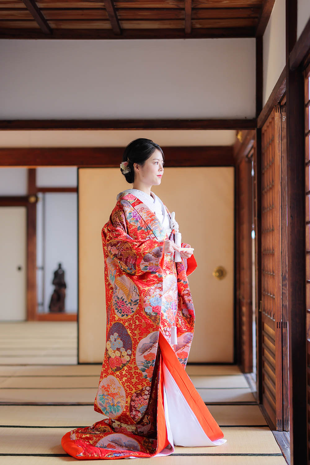 京都丹後織物 高級 色打掛 花嫁衣裳 豪華 結婚式 披露宴お色直 前撮り ...