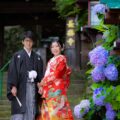 長楽寺門前の紫陽花と京都で和装前撮り