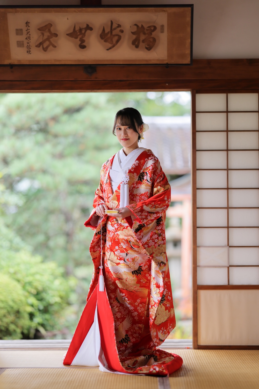 色打掛21.赤−桜と鶴