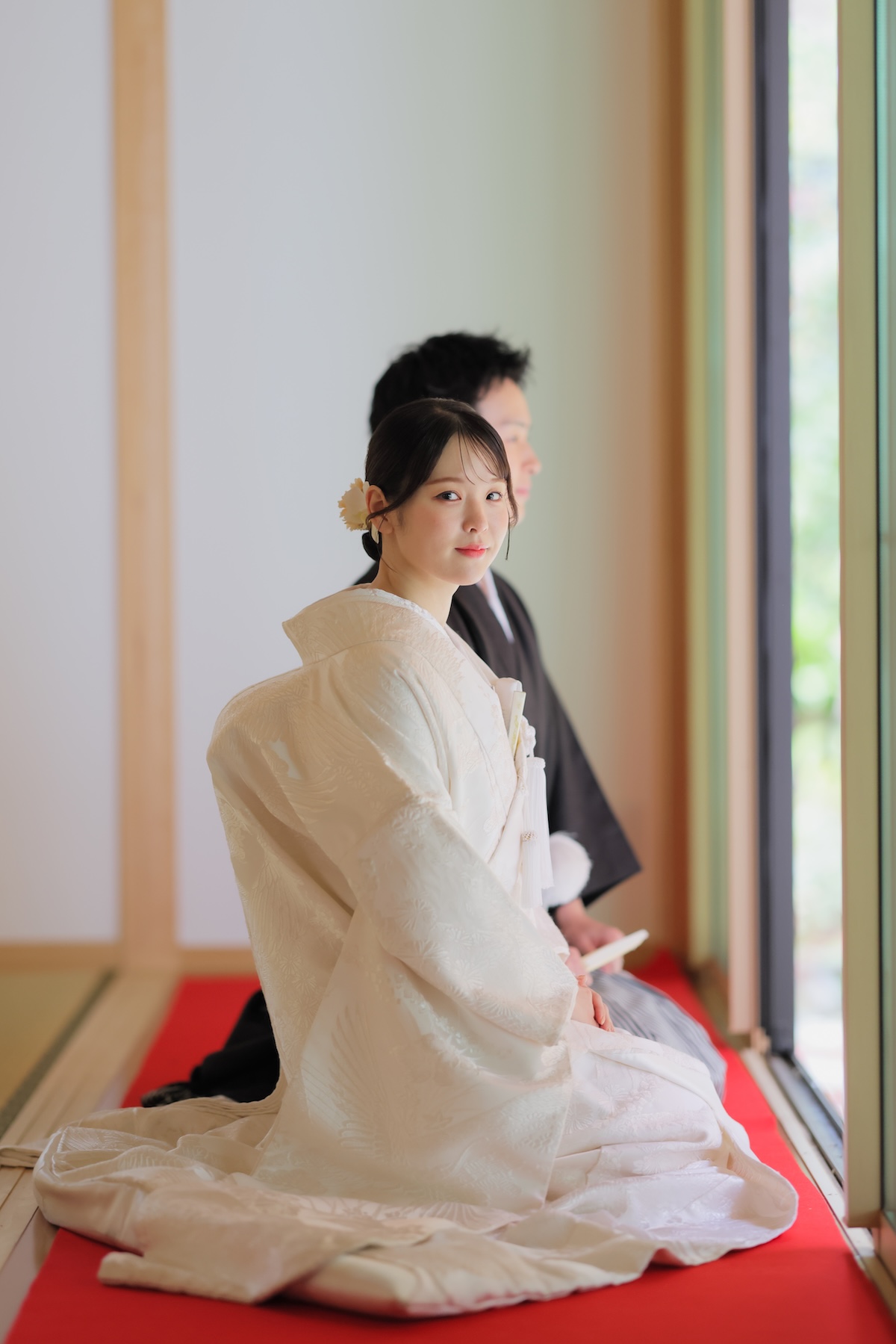 白無垢6.鶴ー草花