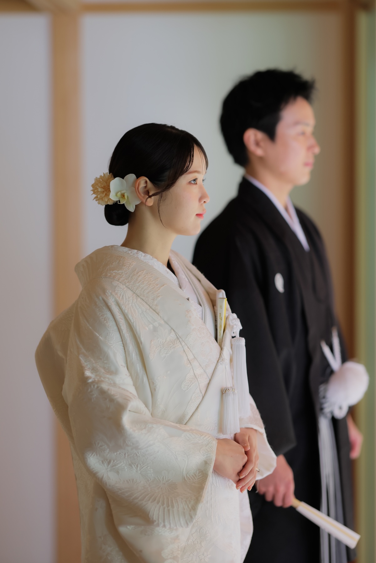 白無垢6.鶴ー草花