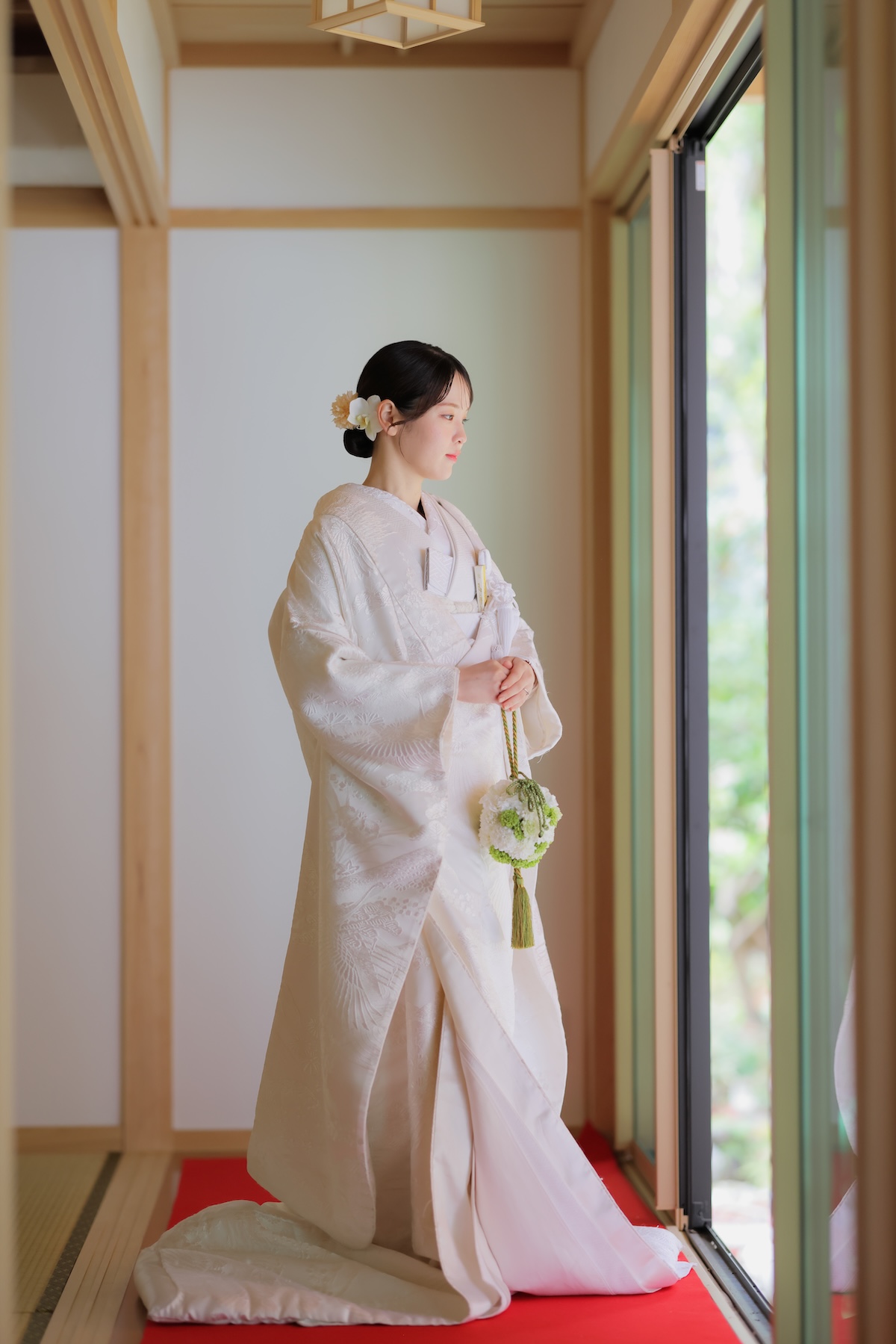 白無垢6.鶴ー草花