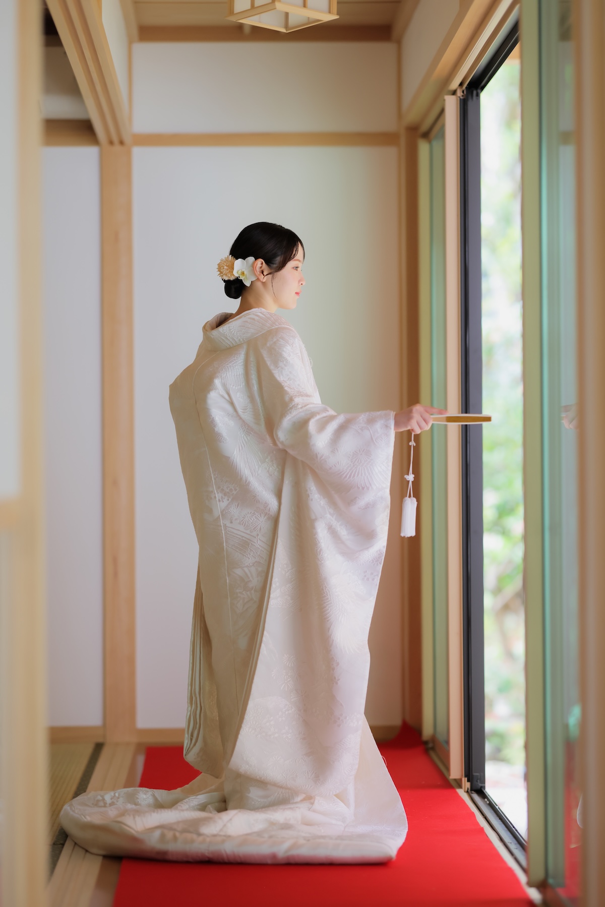 白無垢6.鶴ー草花