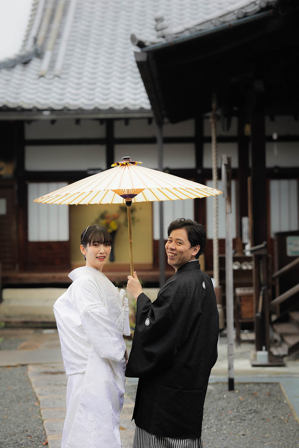 京都で落ち着いた結婚写真をブログ画像