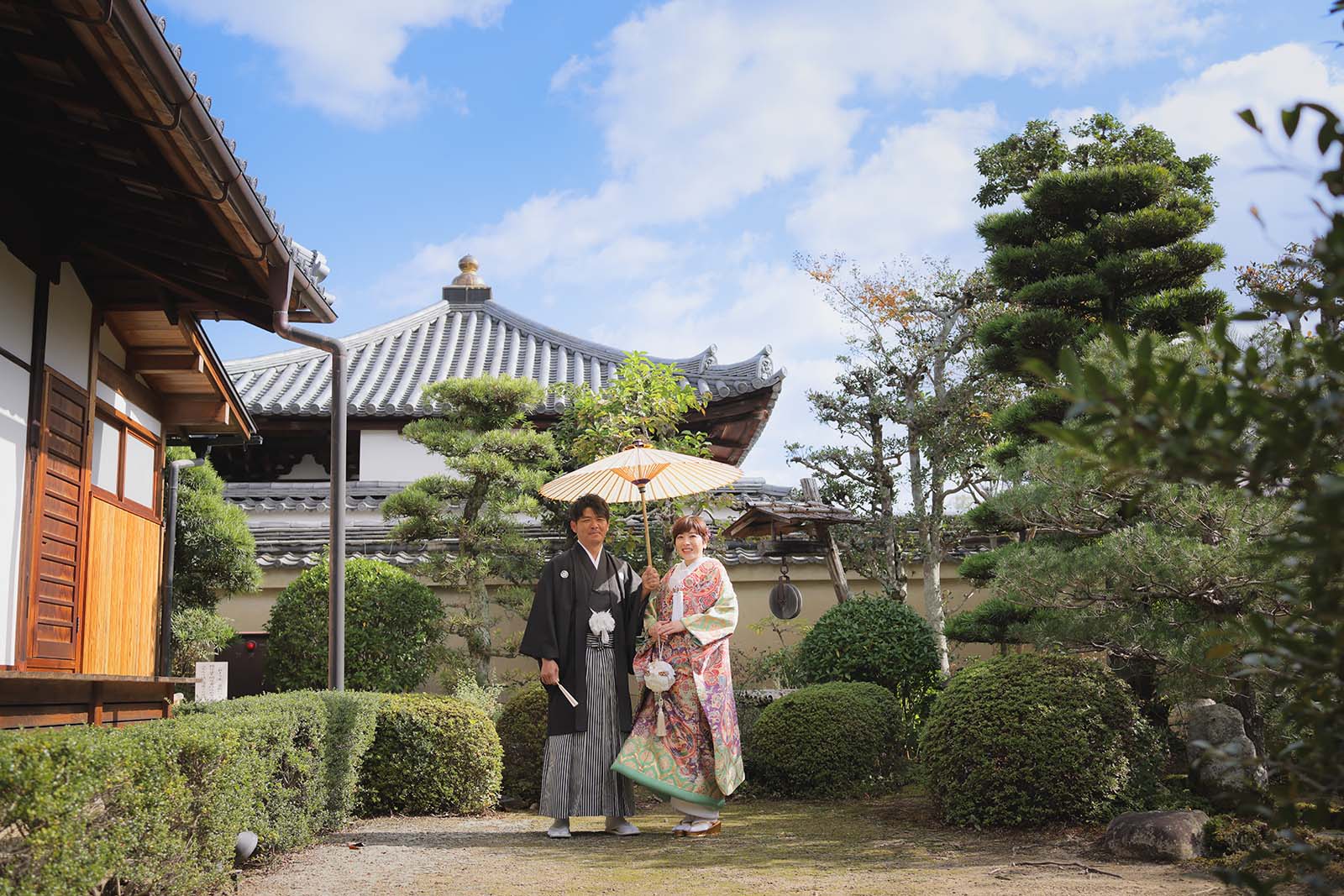 銀婚式（結婚25周年）に記念撮影