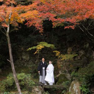 長楽寺様の庭園の紅葉と