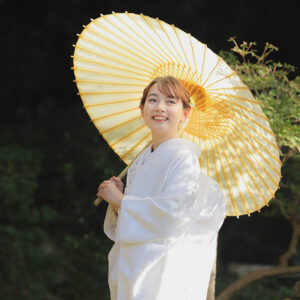 相阿弥作の庭園で印象的に前撮り