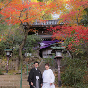 長楽寺様の色とりどりの紅葉と前撮り
