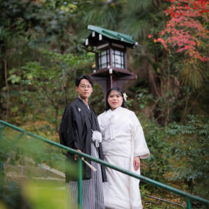 長楽寺時雨の紅葉と白無垢で前撮り