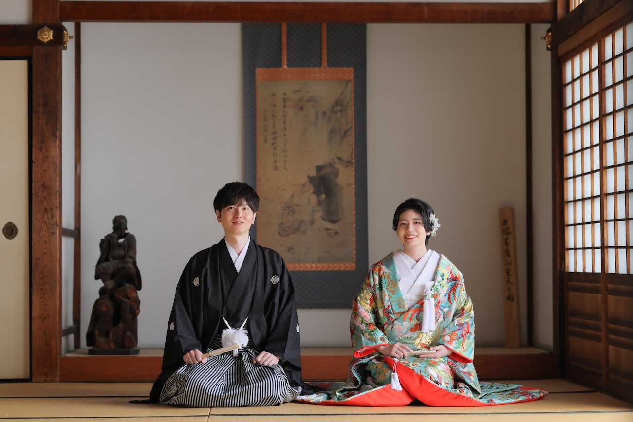藤の花と京都で和装フォトウェディングされたカップル様のお客様の声
