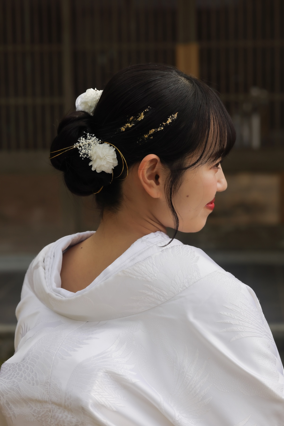金箔を使ったヘアメイクイメージ