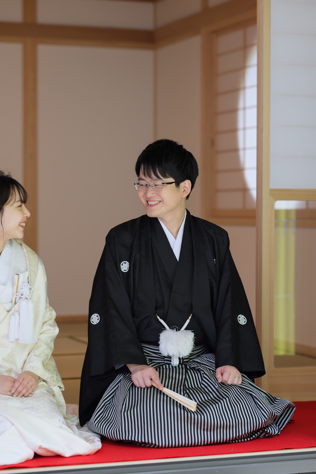 新郎様の正座のお写真