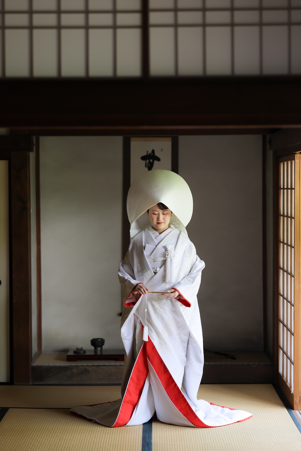 京都壽聖院で貸切前撮り綿帽子ブログ画像