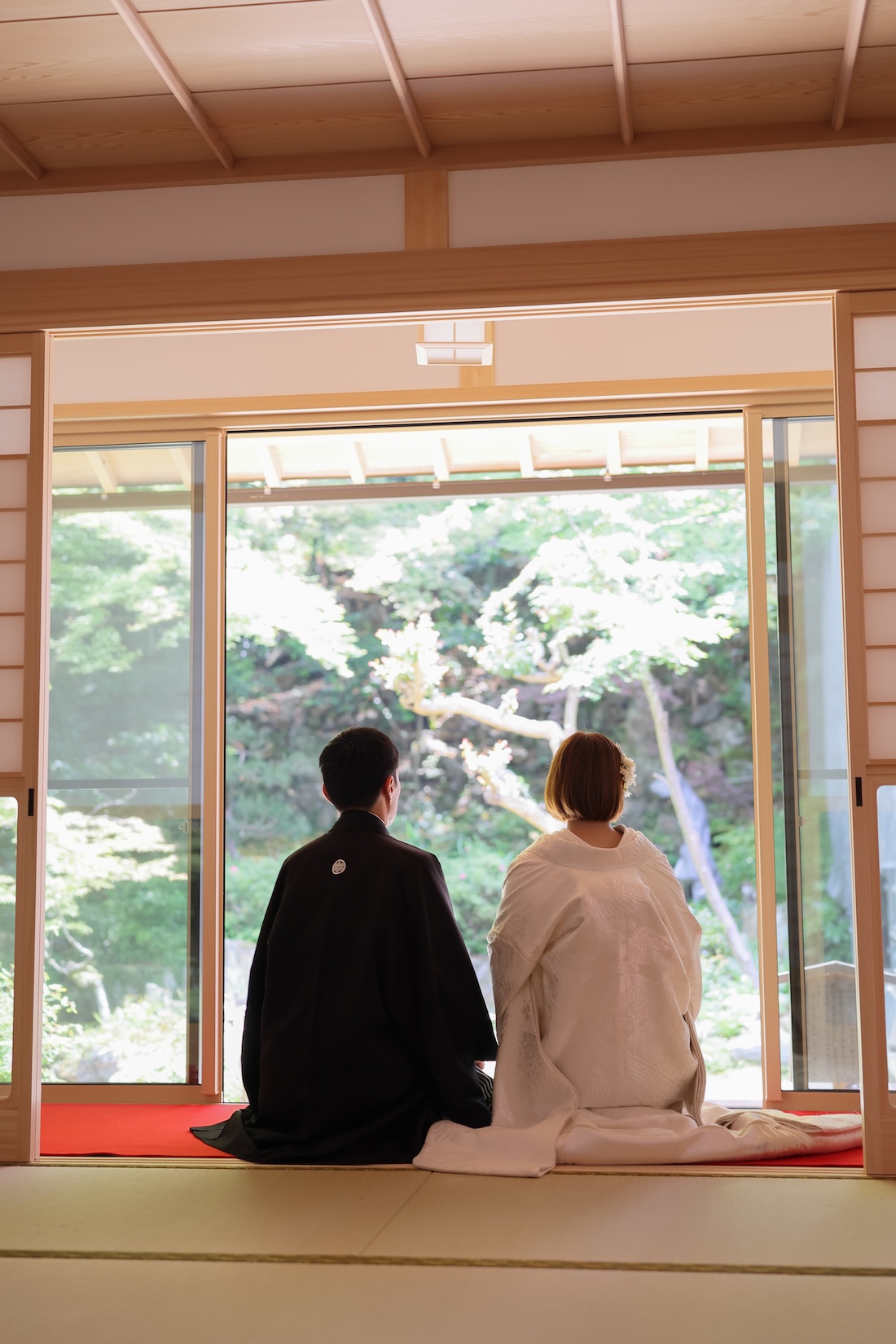 結婚10周年に長楽寺様で記念写真