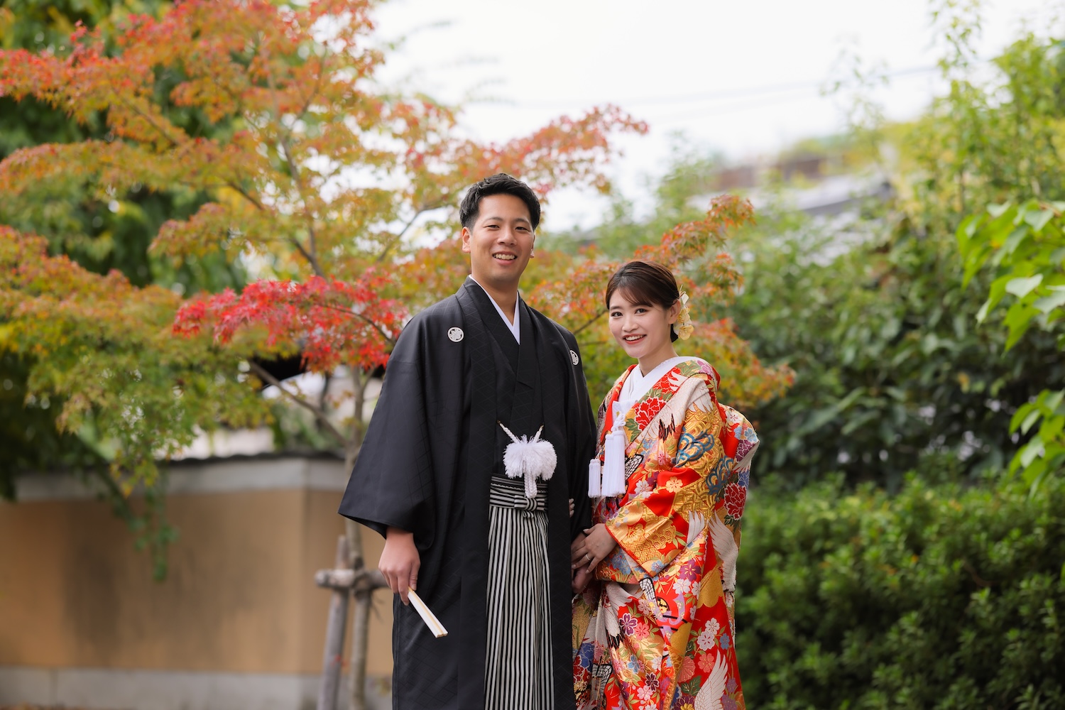 紅葉がはじまる妙蓮寺で、秋を感じる和装フォト