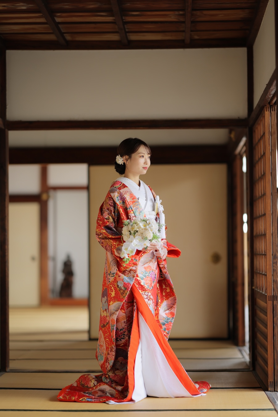色打掛2.赤−丸紋