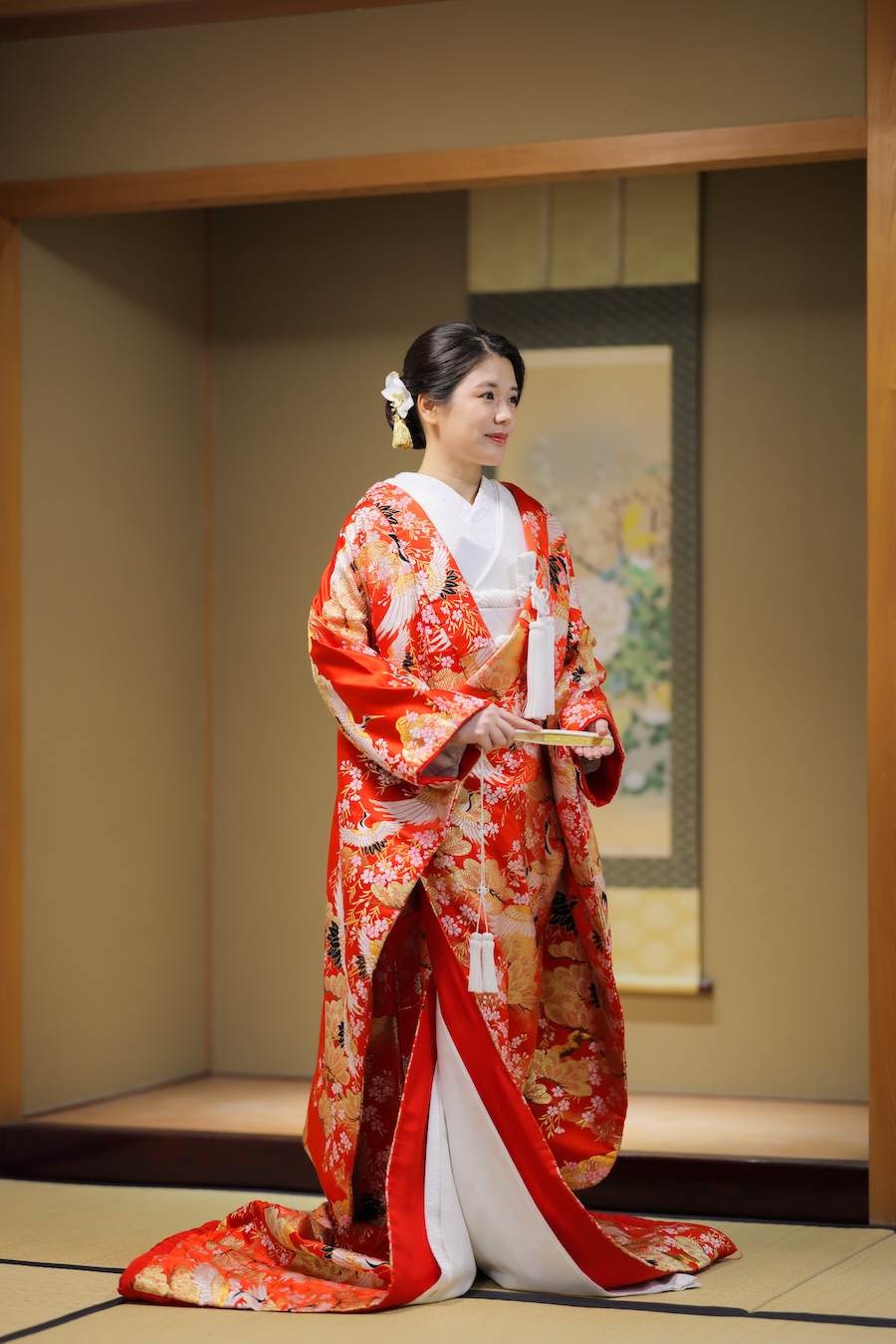 色打掛21.赤−桜と鶴