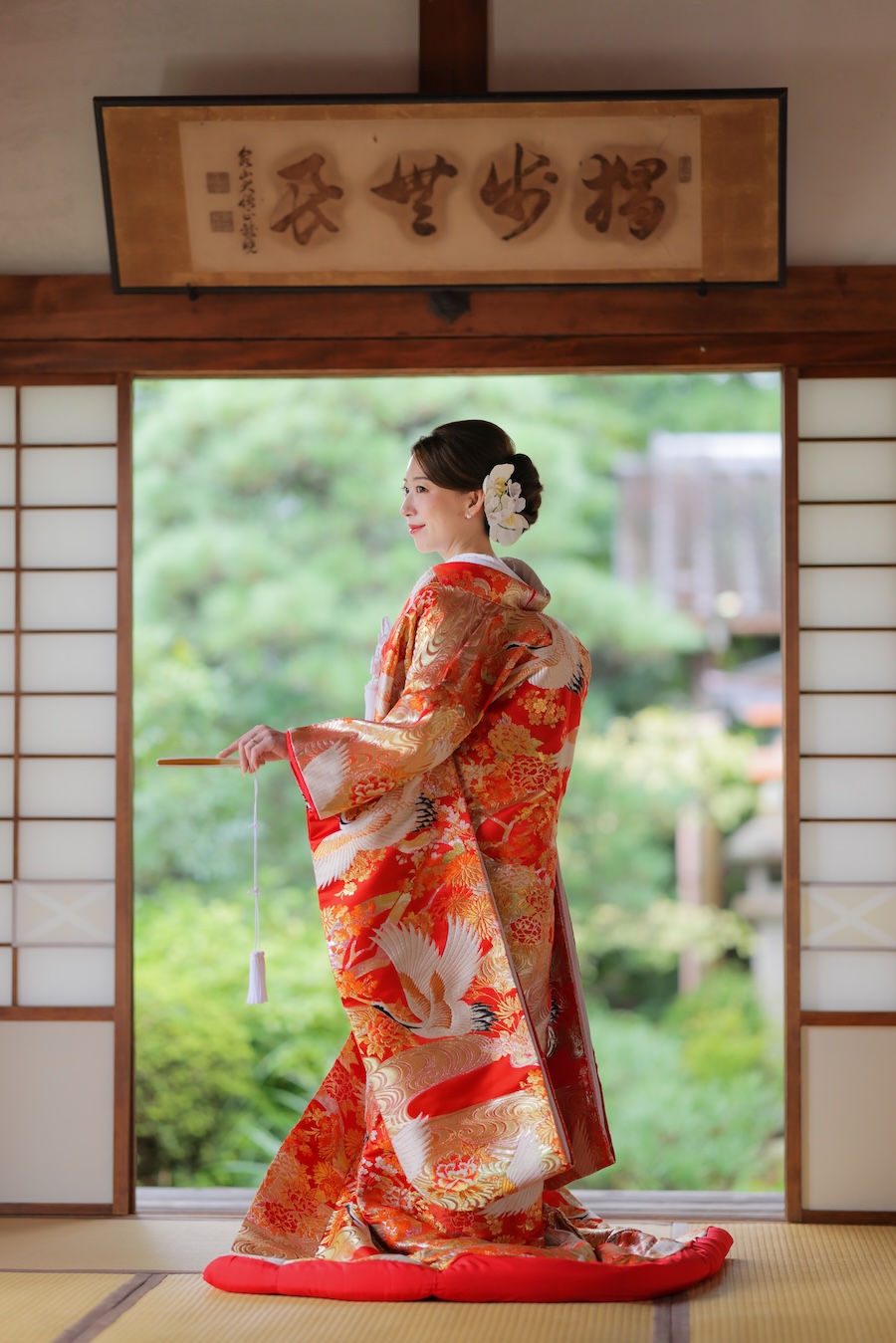 色打掛4.赤−鶴