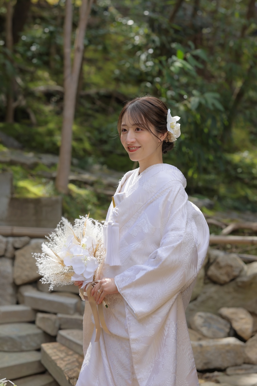 白無垢6.鶴ー草花