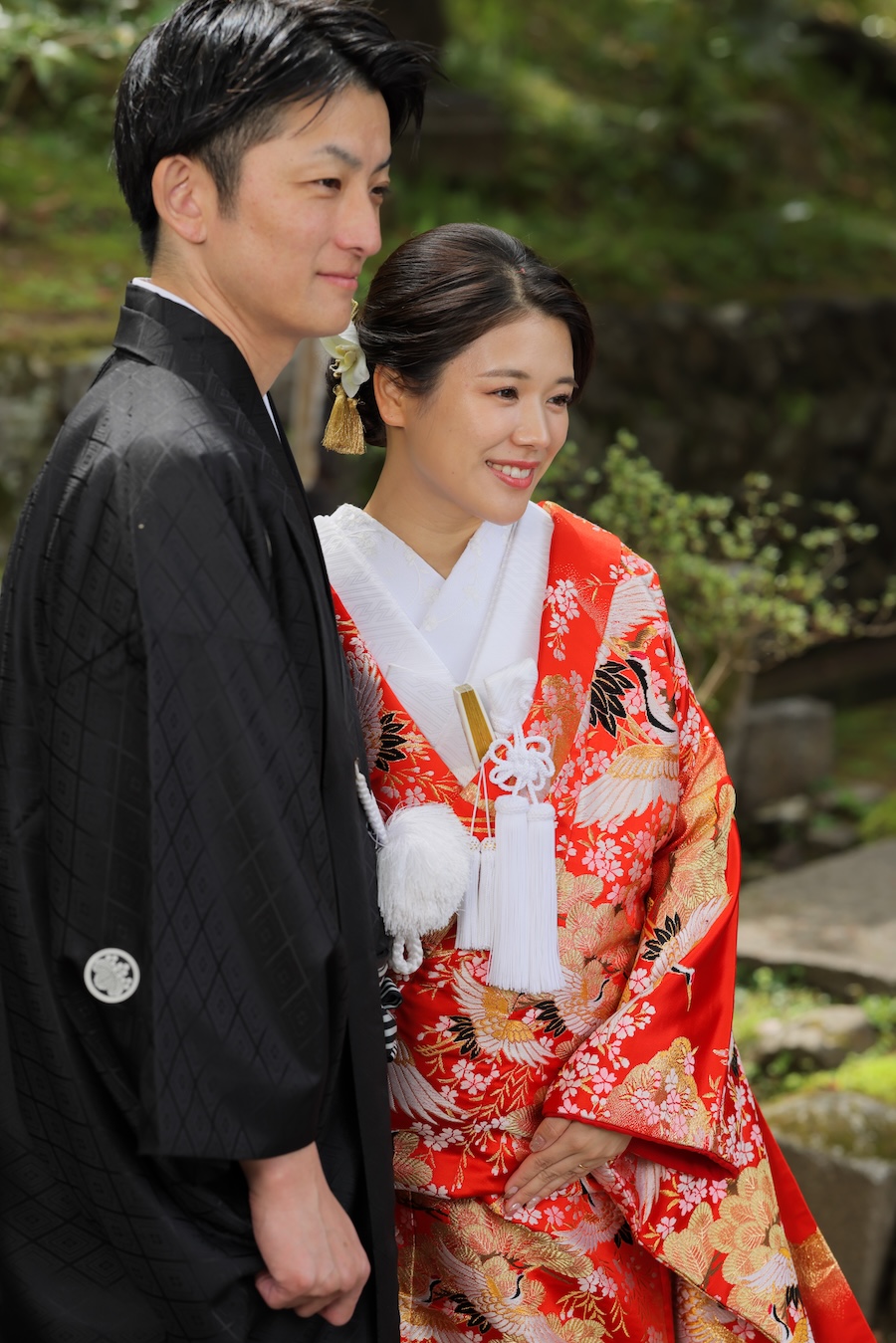 色打掛21.赤−桜と鶴