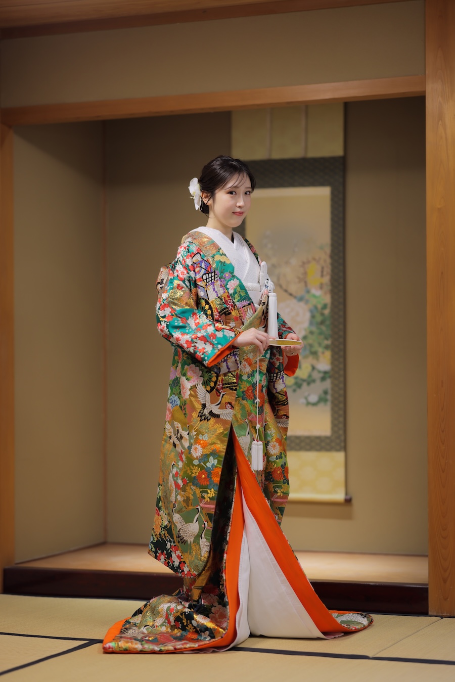 色打掛6.緑−御所車