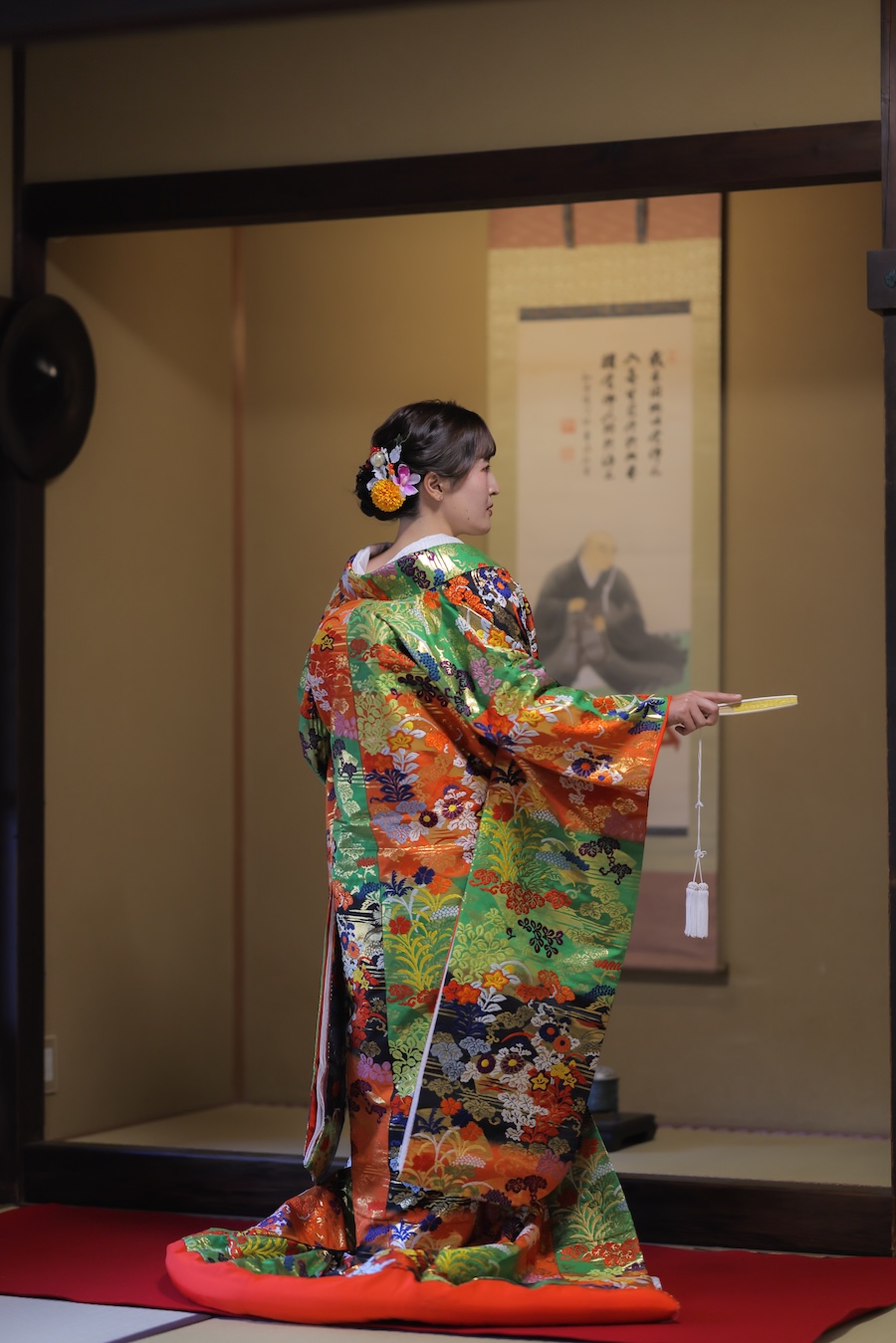 色打掛12.緑−オレンジ