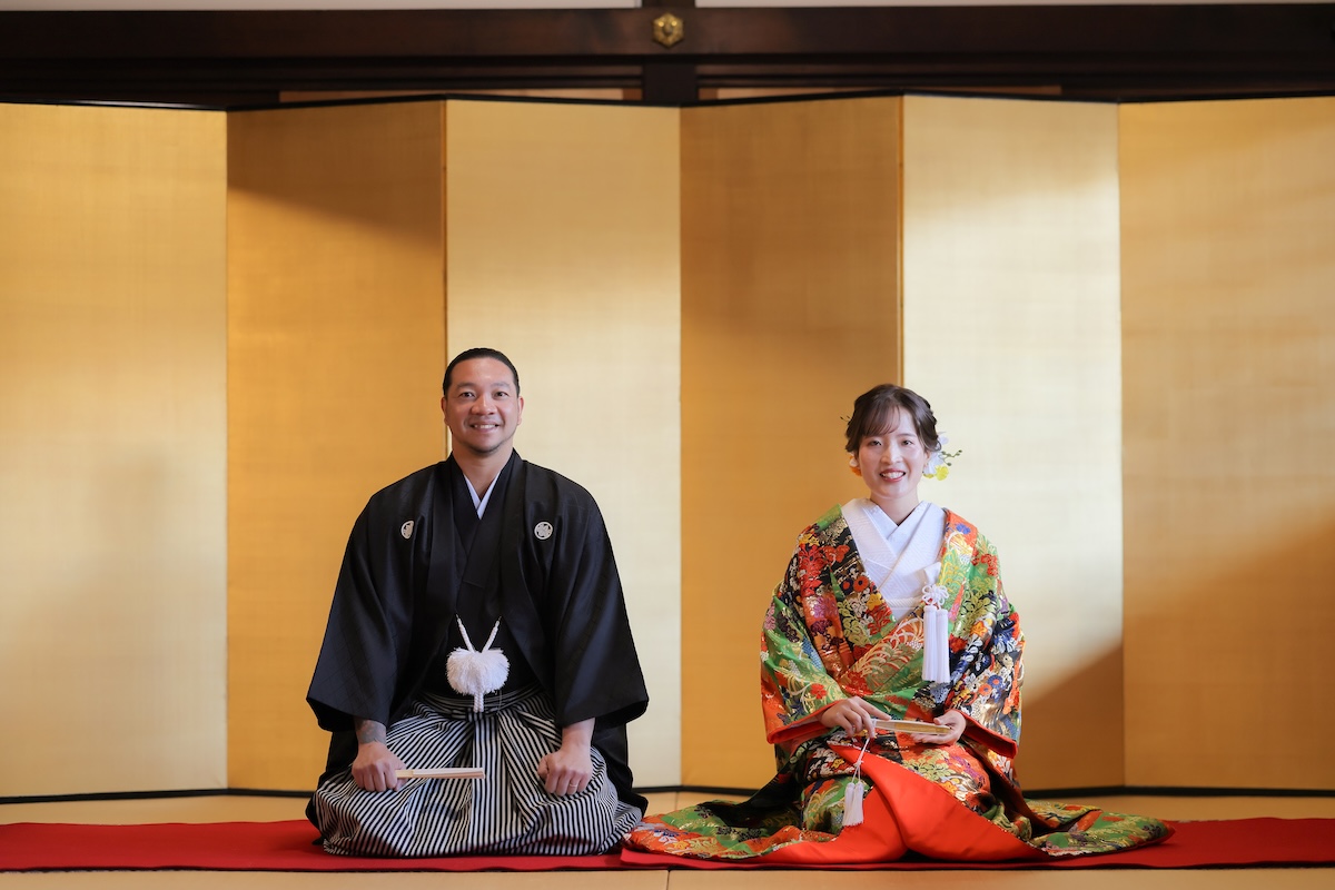 暖房完備の和室・本堂で、冬の京都でも安心の前撮り