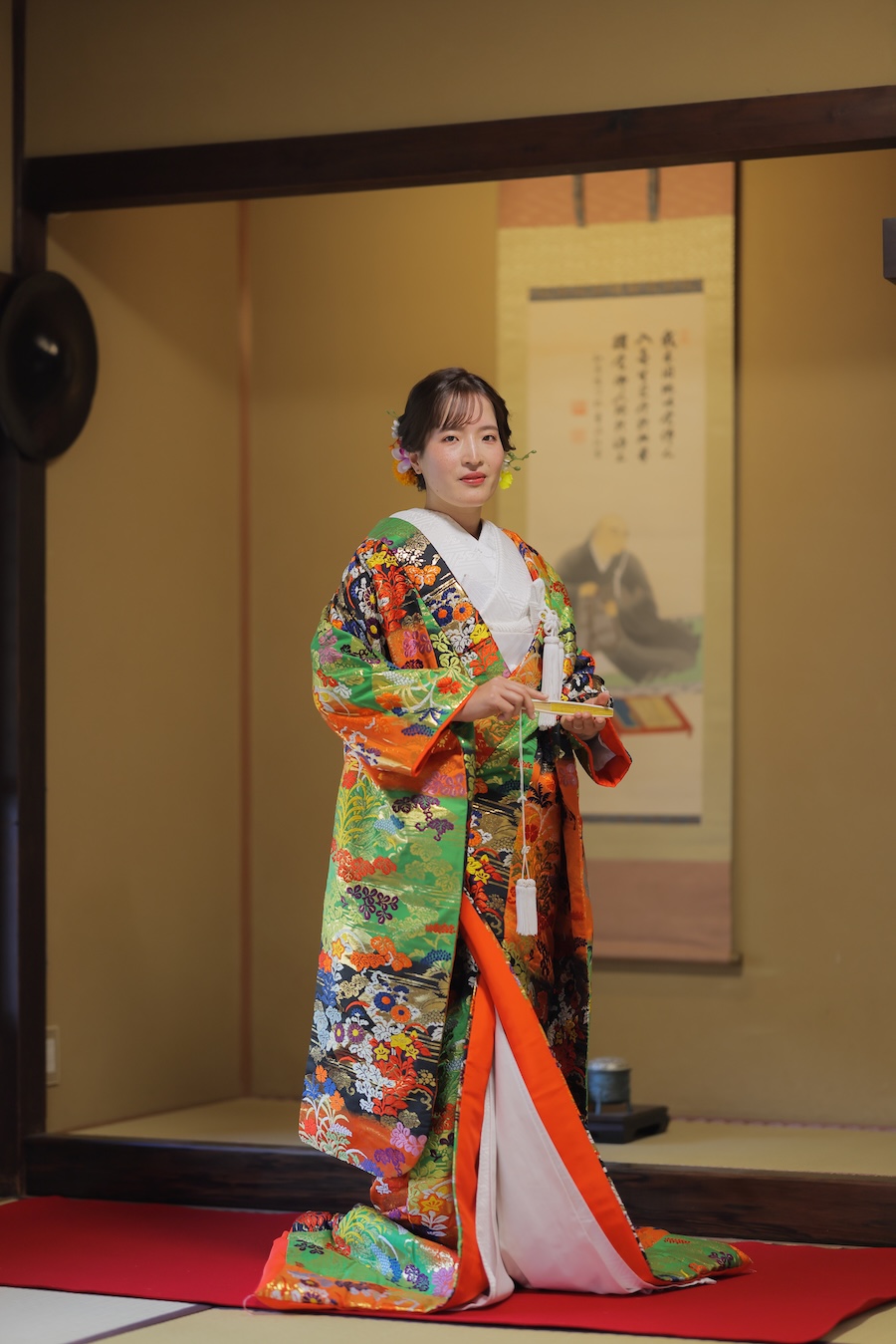 色打掛12.緑−オレンジ