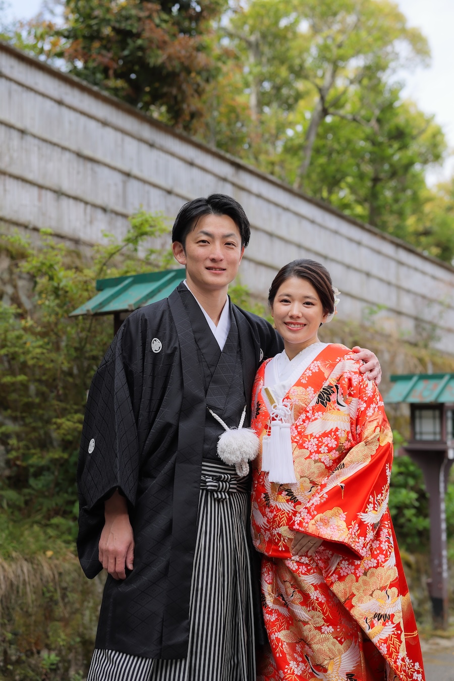 京都の新緑と前撮りされたお客様の声