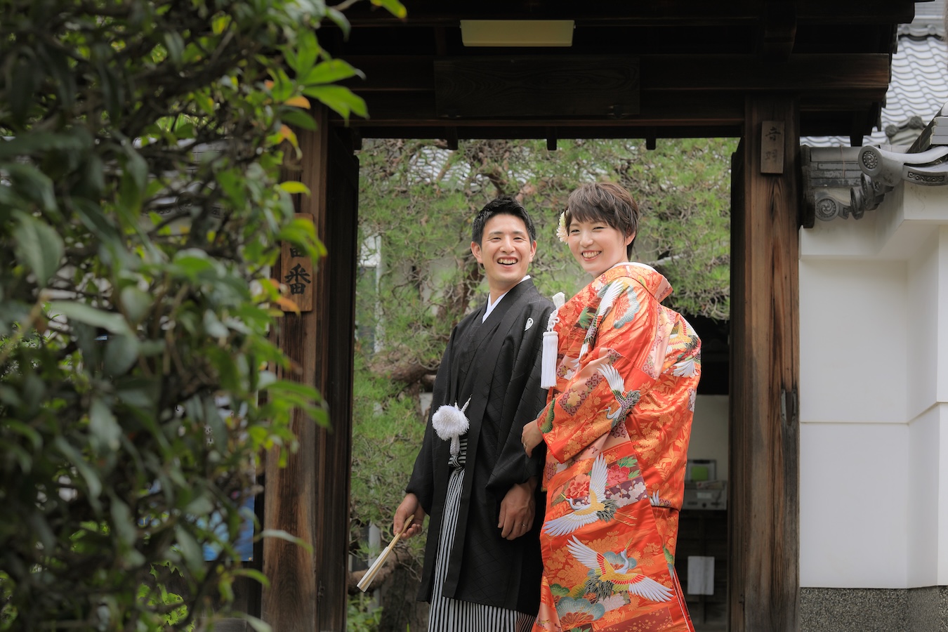 ベリーショートの花嫁様も安心｜京都で和装フォトウェディング