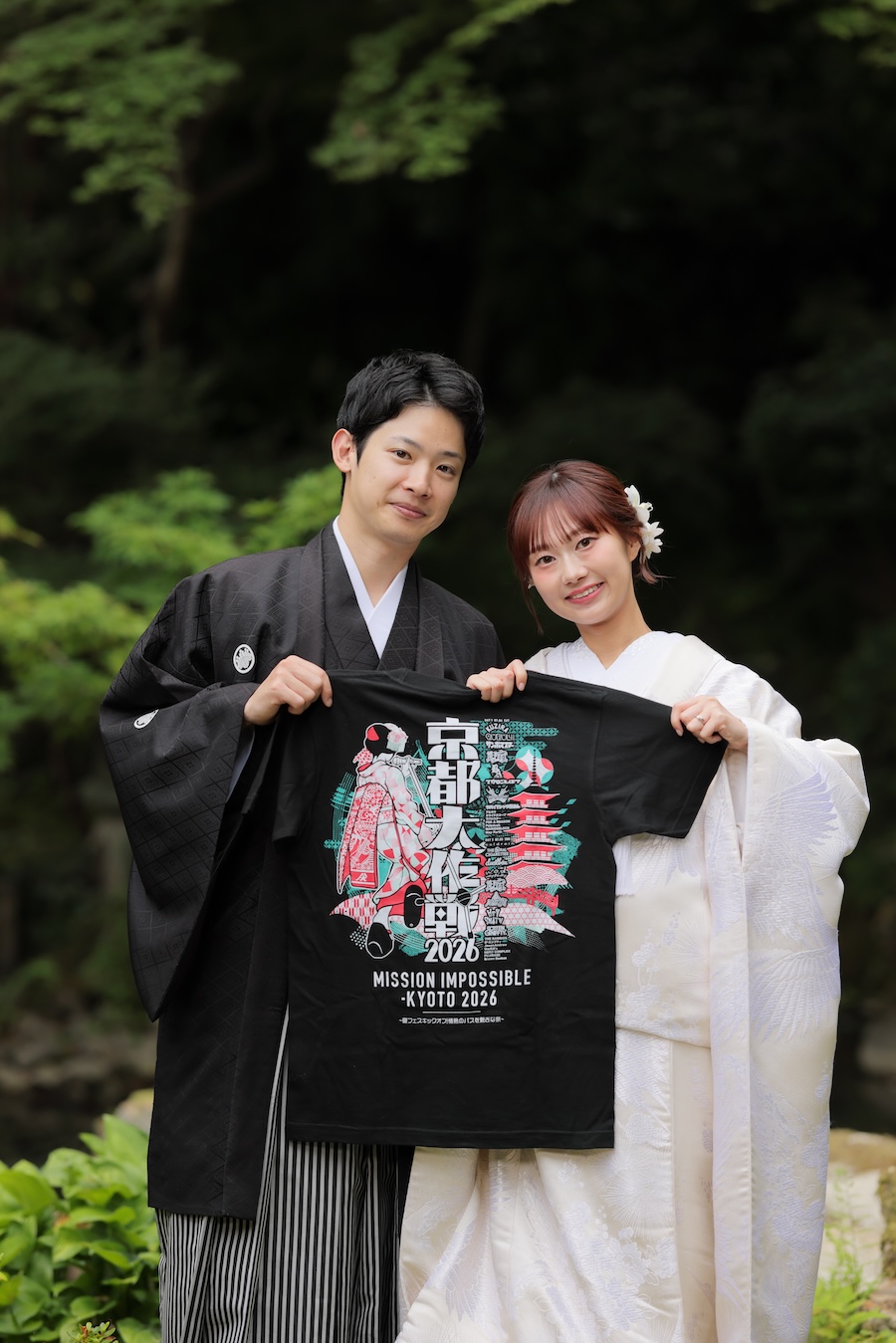 新郎新婦様共通の趣味のTシャツと和装前撮り