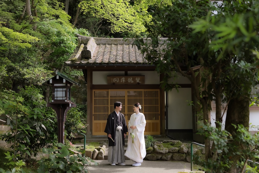 長楽寺様の新緑＆白無垢で幻想的に