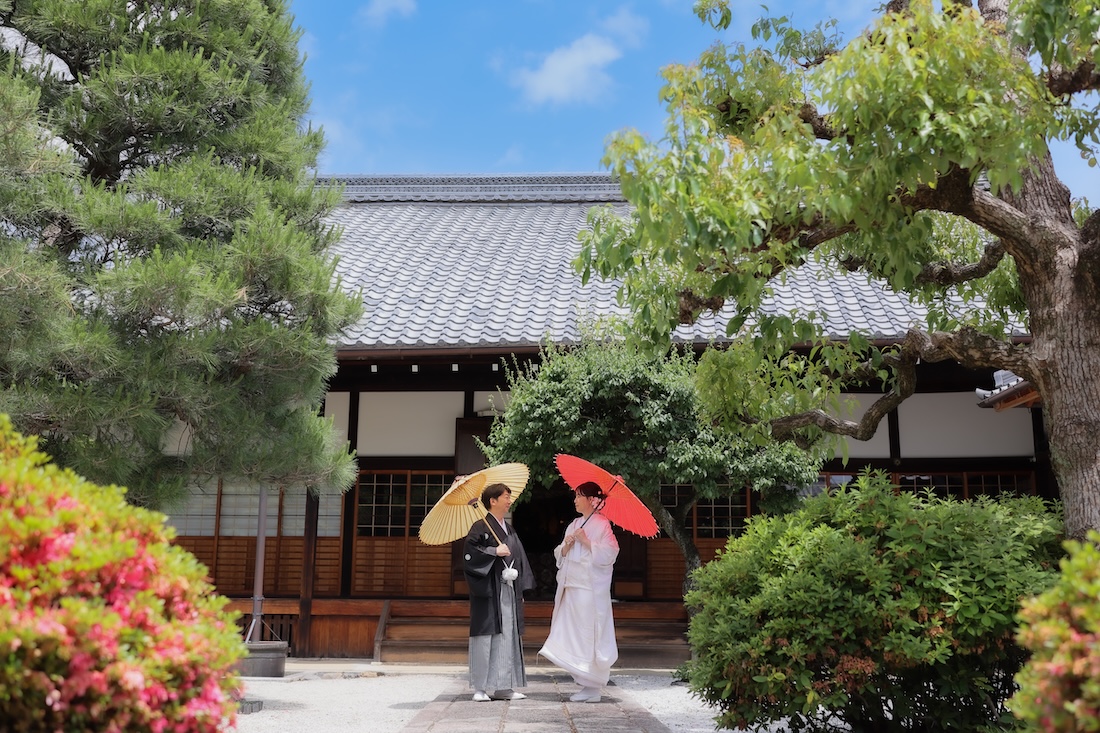 結婚27周年の和装記念写真