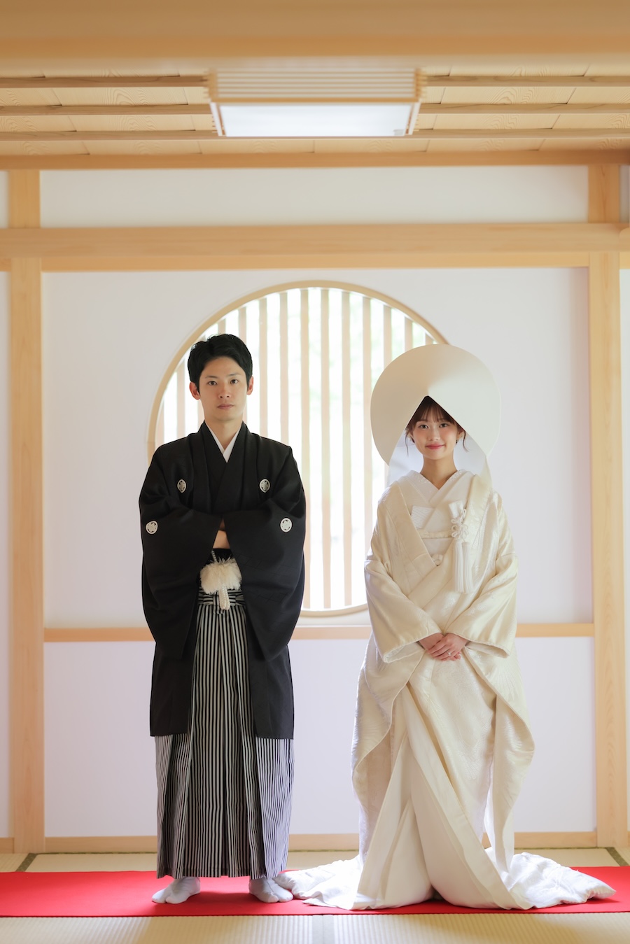 白無垢と綿帽子で上品な和装前撮りに
