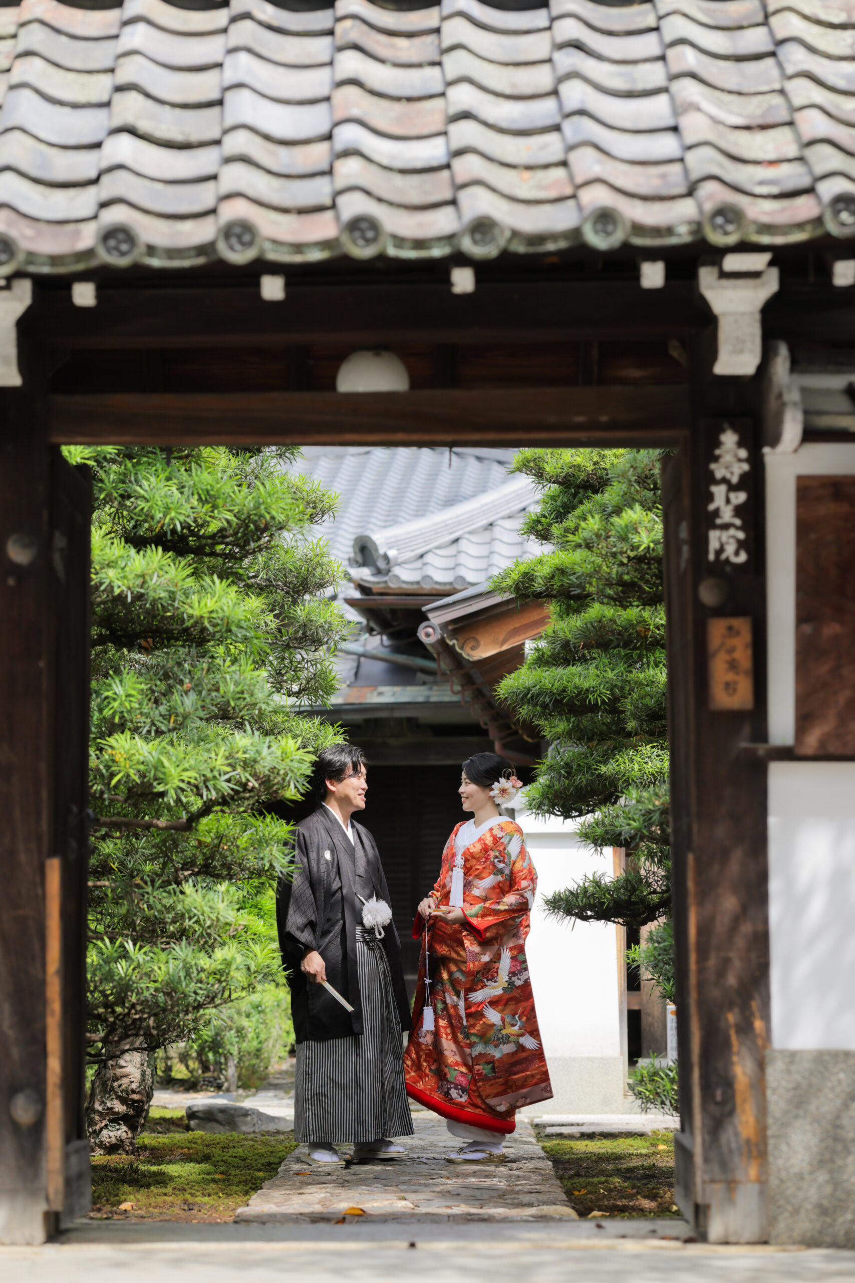 京都壽聖院での貸切の和装前撮りお写真