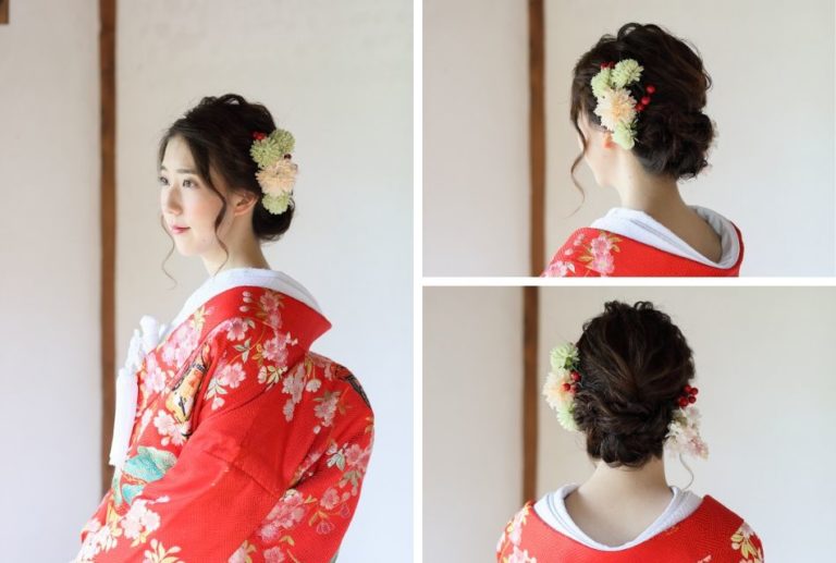 花嫁様の和装前撮りヘアスタイルのご紹介 京都で前撮り和装専門 古都の花嫁