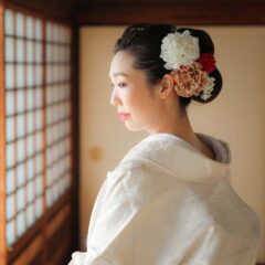 美しい花嫁様のヘアセット画像