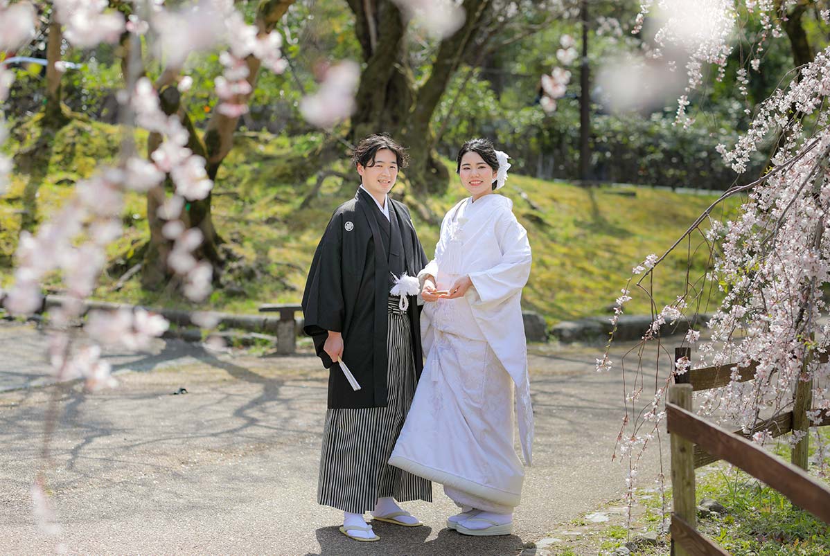 長楽寺 円山公園の桜と結婚記念に 京都で前撮り和装専門 古都の花嫁 ブログ 撮影日 21年3月下旬