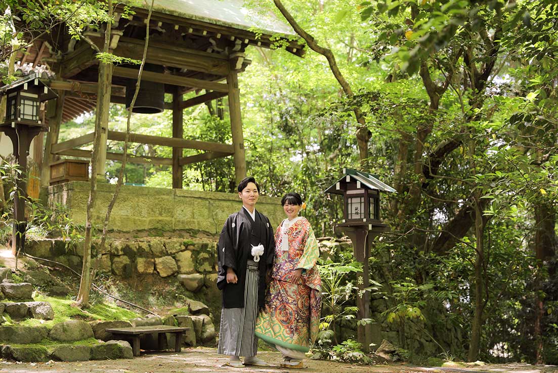 京都長楽寺での屋外ロケーションフォト
