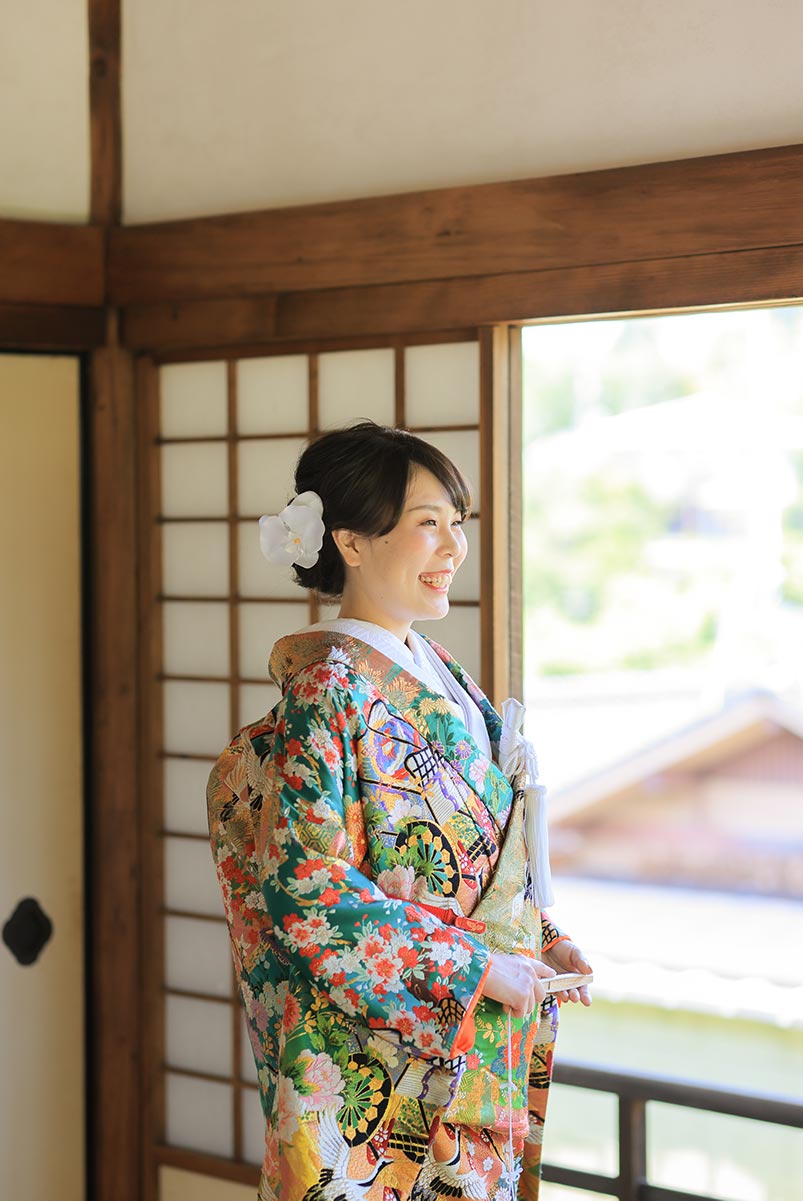緑ー御所車の花嫁様