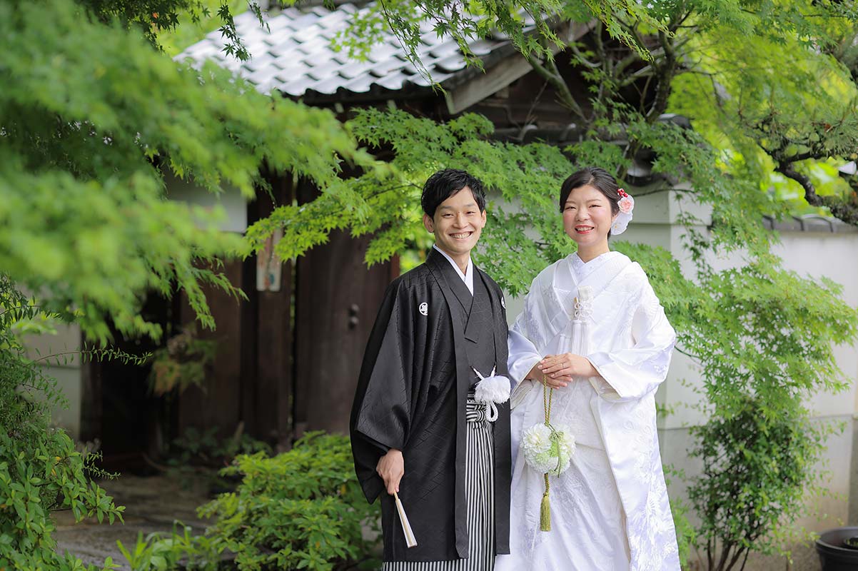 京都で前撮り新緑のお写真