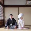 和装2点+綿帽子で京都で前撮り
