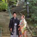 長楽寺で和装結婚写真